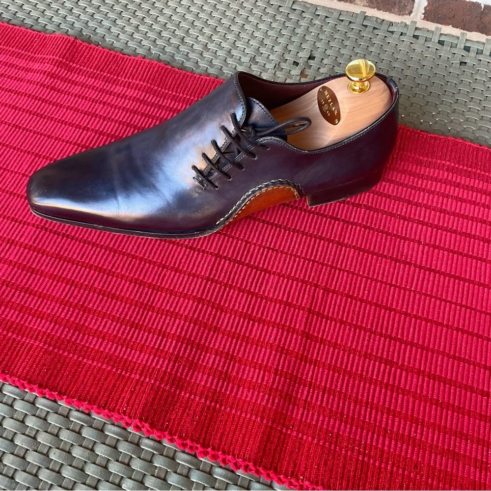 Magnanni Navy Blue Men’s Shoe - Picture 3 of 4